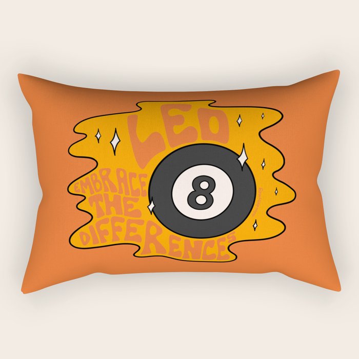 Leo Magic 8 Ball Rectangular Pillow Gallery Image 2