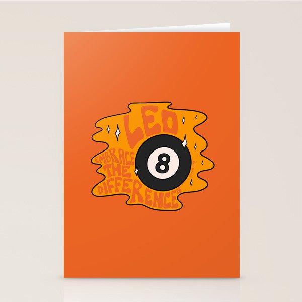 Leo Magic 8 Ball Stationery Card Gallery Image 2