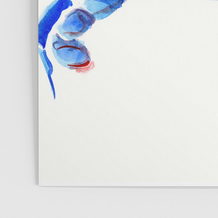 Blue Crab, crab restaurant seafood design art Poster Gallery Image 3