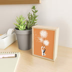 Bunny and Dandelion Bouquet Mini Art Print Gallery Image 2