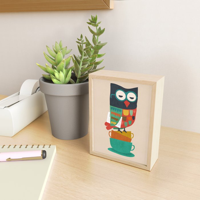 Morning Owl Mini Art Print Gallery Image 2