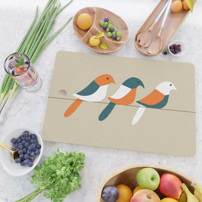 Birds on wire Cutting Board Gallery Image 2