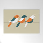 Birds on wire Welcome Mat Gallery Image 1