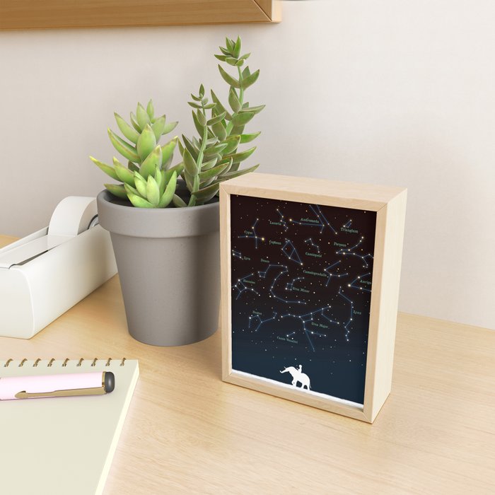 Falling star constellation Mini Art Print Gallery Image 2