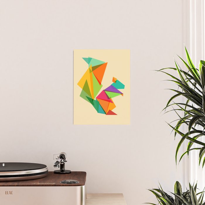 Fractal geometric Squirrel Poster Gallery Image 2