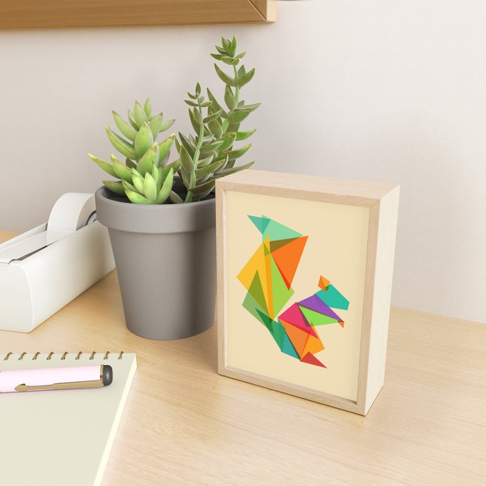 Fractal geometric Squirrel Mini Art Print Gallery Image 2