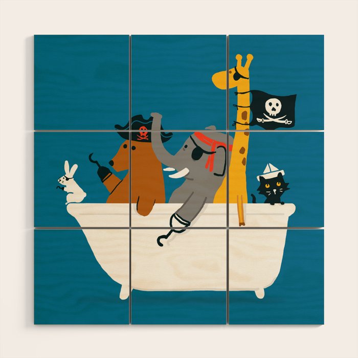 Everybody wants to be the pirate Wood Wall Art Gallery Image 1