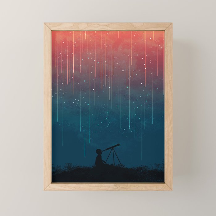 Meteor rain Mini Art Print Gallery Image 1
