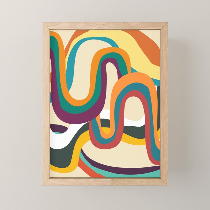 Groovy rainbow of doom Mini Art Print Gallery Image 1