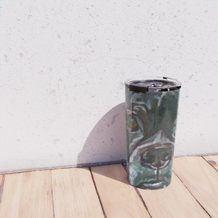 Sable the Black Boxer Dog Travel Mug Gallery Image 4