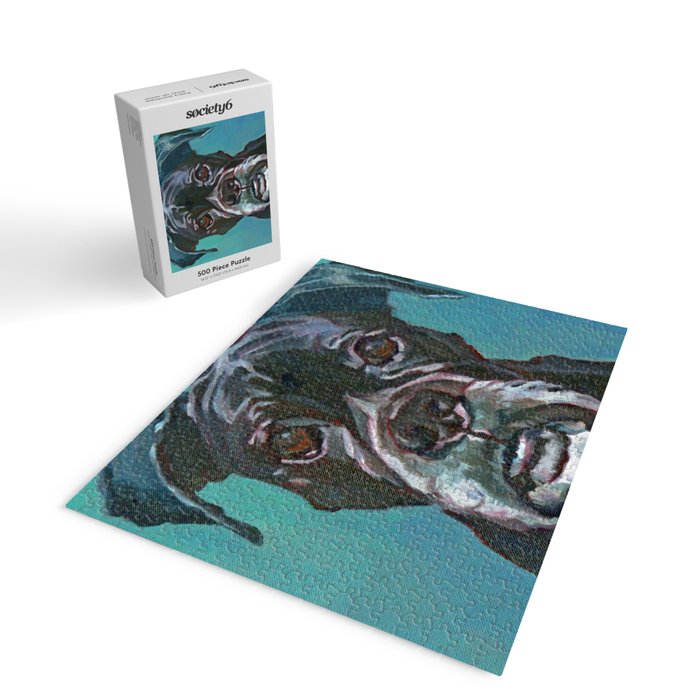 Sable the Black Boxer Dog Jigsaw Puzzle Gallery Image 2