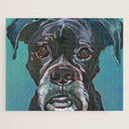 Sable the Black Boxer Dog Jigsaw Puzzle Gallery Image 1
