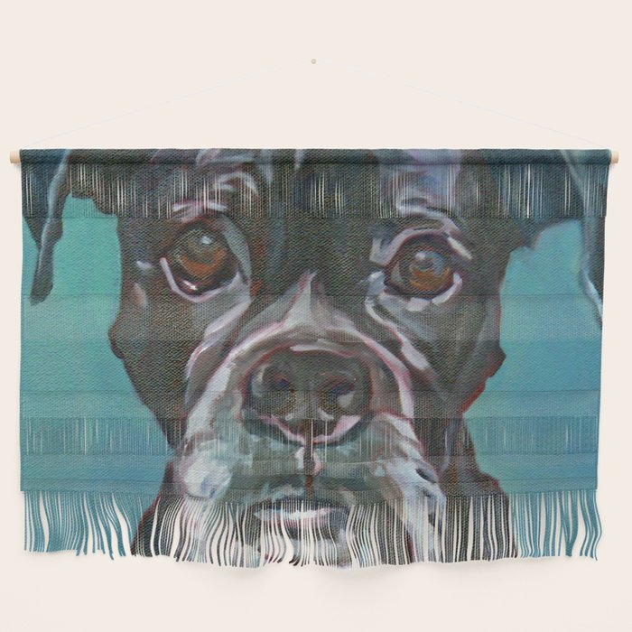 Sable the Black Boxer Dog Wall Hanging Gallery Image 1