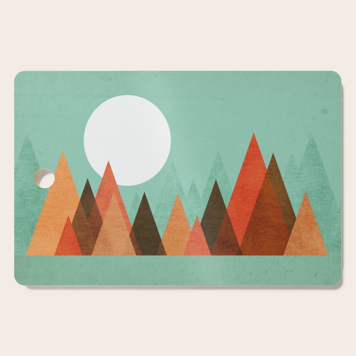 From the edge of the mountains Cutting Board Gallery Image 1