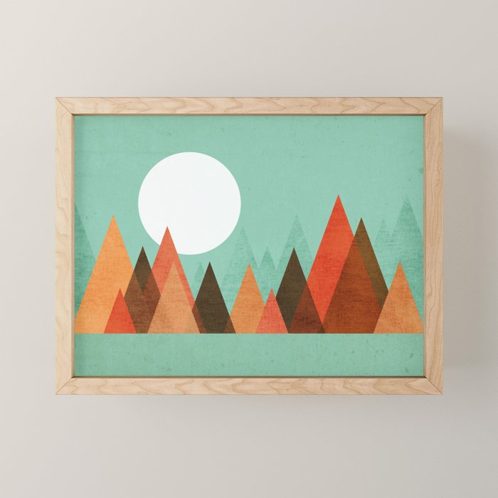 From the edge of the mountains Mini Art Print Gallery Image 1