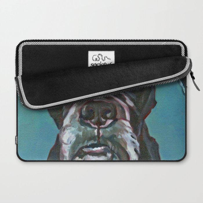 Sable the Black Boxer Dog Laptop Sleeve Gallery Image 2