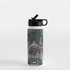 Sable the Black Boxer Dog Water Bottle Gallery Image 1