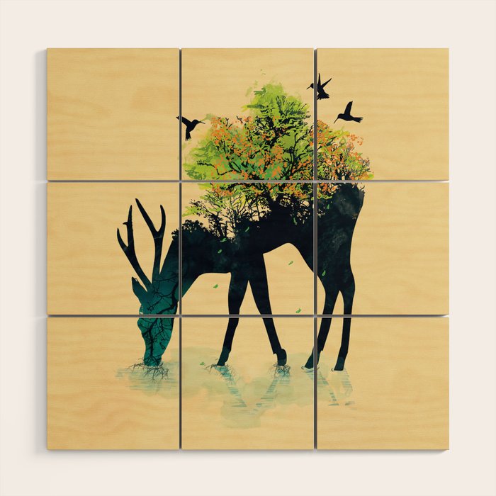 Watering (A Life Into Itself) Wood Wall Art Gallery Image 1