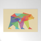 Fractal Geometric bear Welcome Mat Gallery Image 1
