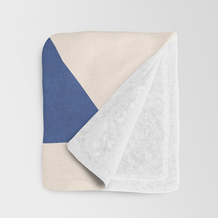 Geometric Vase - Blue Navy  Throw Blanket Gallery Image 3