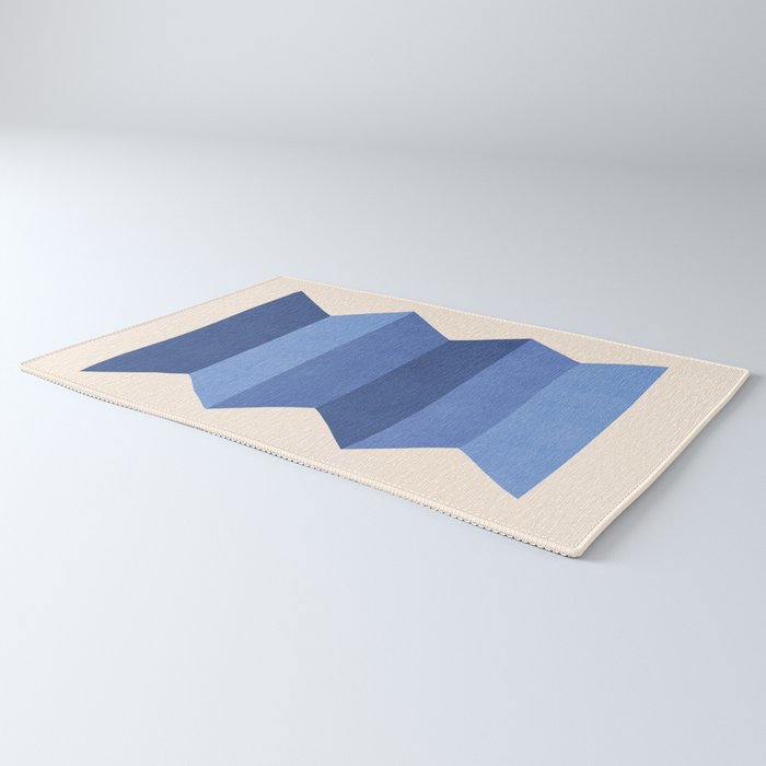 Geometric Vase - Blue Navy  Rug Gallery Image 3