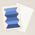 Geometric Vase - Blue Navy  Stationery Card Gallery Image 2