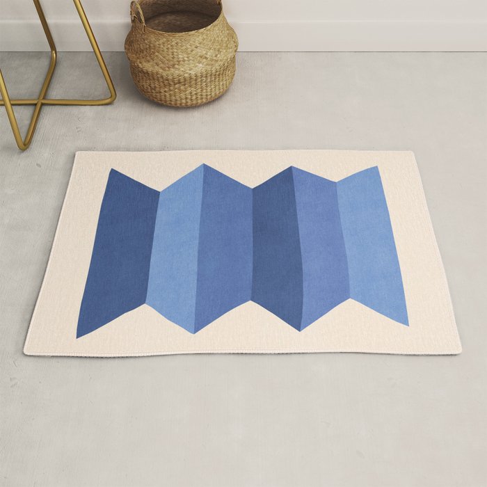 Geometric Vase - Blue Navy  Rug Gallery Image 1