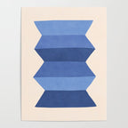 Geometric Vase - Blue Navy  Poster Gallery Image 4