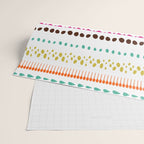 Modern colorful pink orange polka dots stripes patterns Wrapping Paper Gallery Image 2