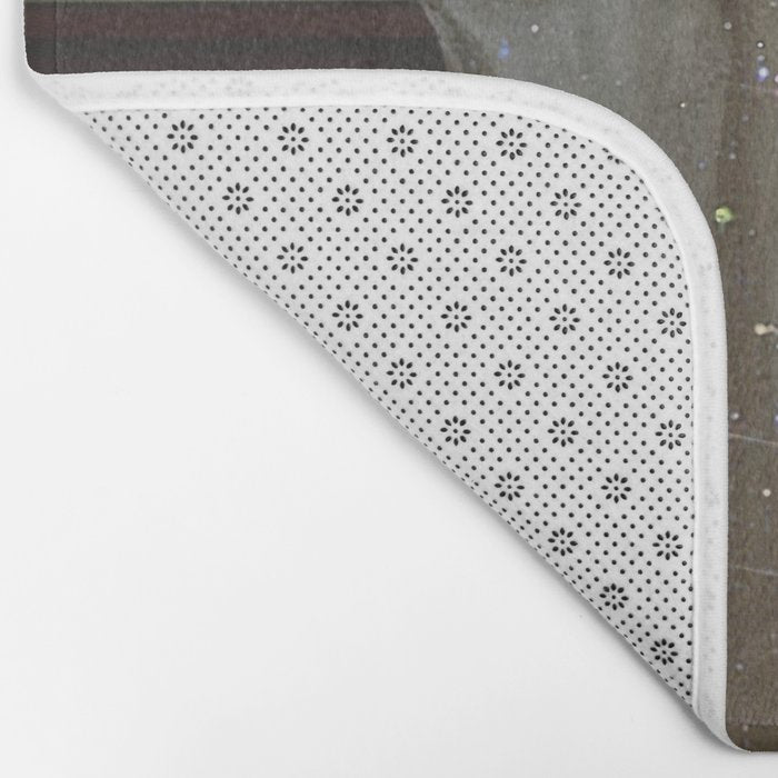 After Birthday Mood | girl | alone | sad | thinking | thoughts | morning | vintage | dress | glitter Bath Mat Gallery Image 2