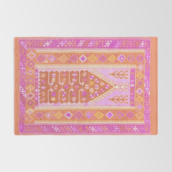 Persian Rug Orange and Pink Rug Gallery Image 2