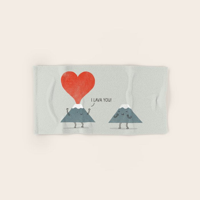 I Lava You Bath Towel Gallery Image 1