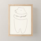 Love Yourself Bear Mini Art Print Gallery Image 1