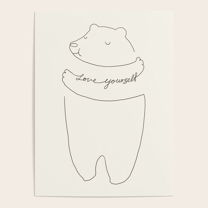 Love Yourself Bear Poster Gallery Image 1
