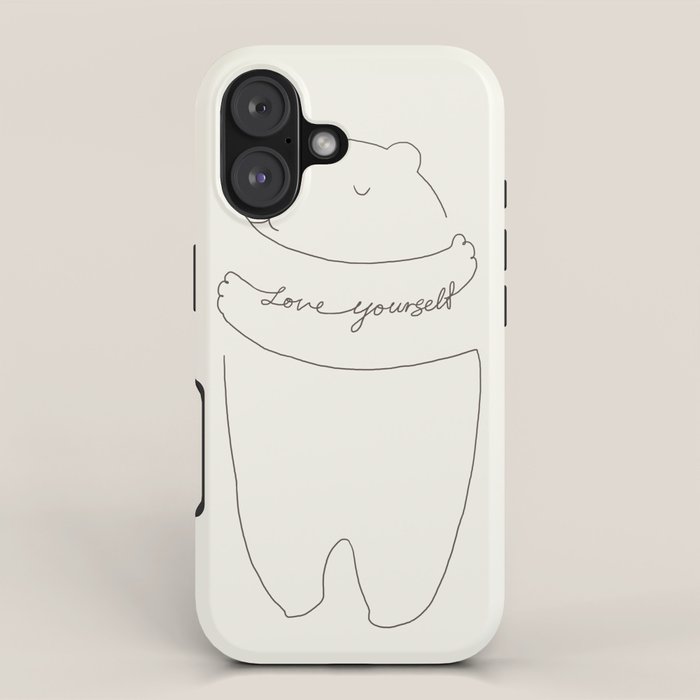 Love Yourself Bear iPhone Case Gallery Image 1