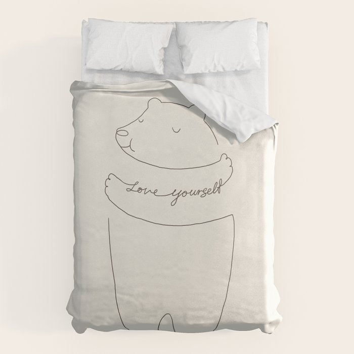 Love Yourself Bear Duvet Cover Gallery Image 1