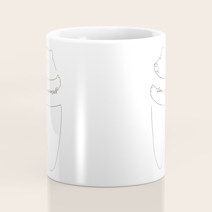 Love Yourself Bear Coffee Mug Gallery Image 4