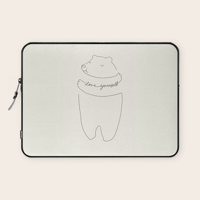 Love Yourself Bear Laptop Sleeve Gallery Image 1