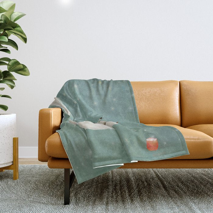 catch a falling star Throw Blanket Gallery Image 1
