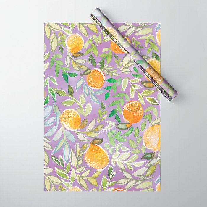 Citrus Sunrise Wrapping Paper Gallery Image 1
