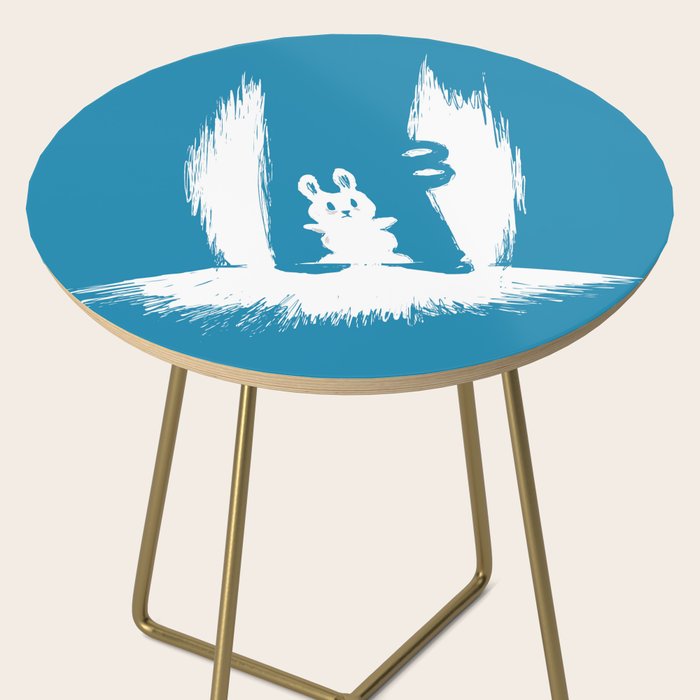 cornered! (bunny and crocodile) Side Table Gallery Image 2
