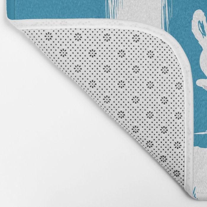cornered! (bunny and crocodile) Bath Mat Gallery Image 2
