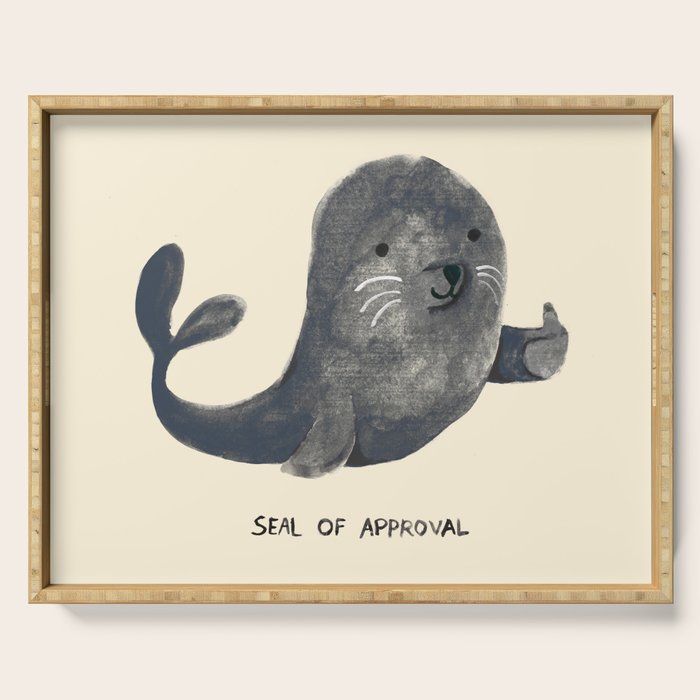 Seal Of Approval Serving Tray Gallery Image 1