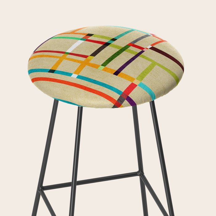 The map (after Mondrian) Stool Gallery Image 2