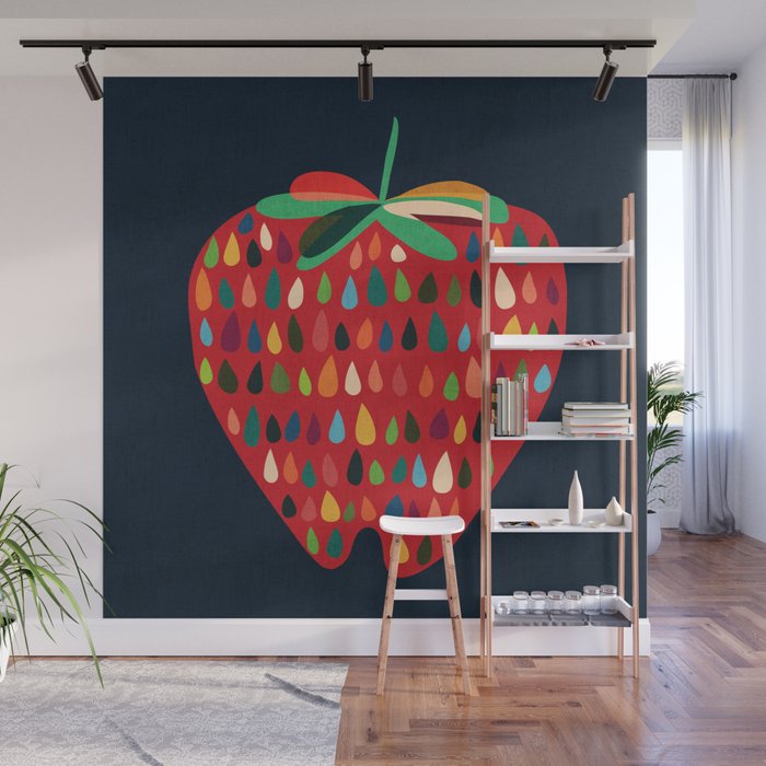 Strawberry Wall Mural Gallery Image 1