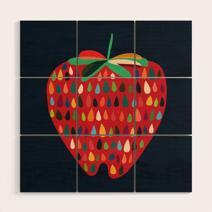 Strawberry Wood Wall Art Gallery Image 1