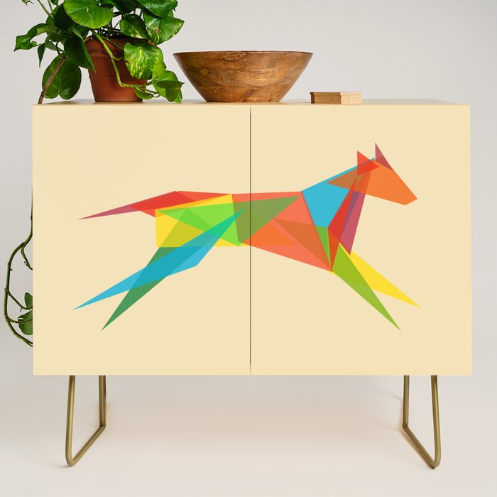 Fractal Geometric Dog Credenza Gallery Image 1