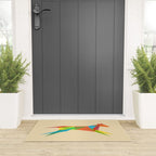 Fractal Geometric Dog Welcome Mat Gallery Image 3