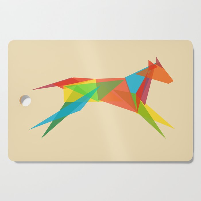 Fractal Geometric Dog Cutting Board Gallery Image 1