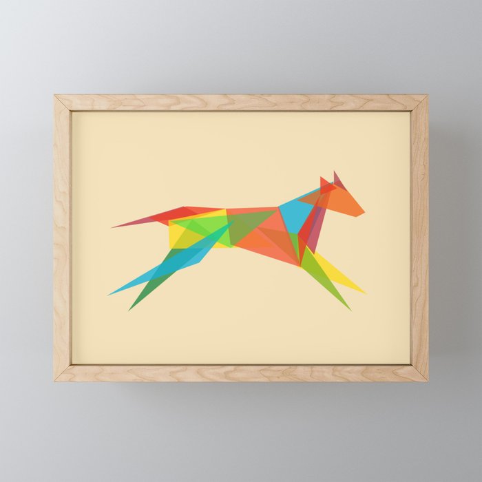 Fractal Geometric Dog Mini Art Print Gallery Image 1